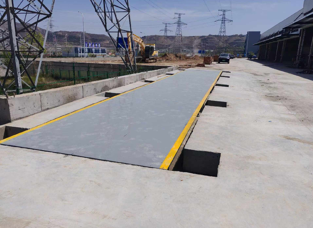 物流园100吨地磅使用案例